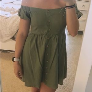 PacSun LA Hearts green dress